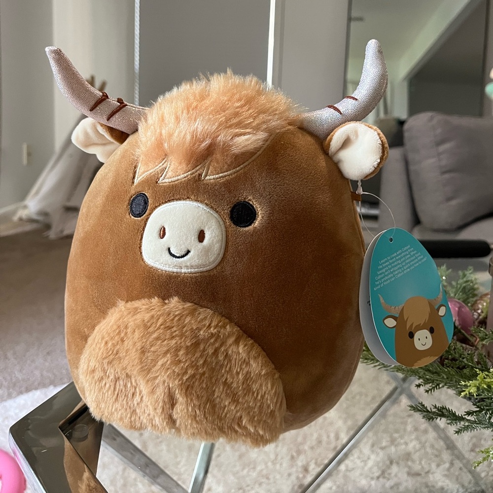 Calton Highland Cow Squishmallow 8in NWT